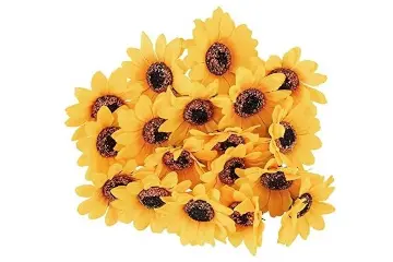 Girasol artificial sin tallo - ideen mit herz