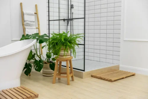 Decoración de baños con plantas artificiales Decoración de baños con plantas artificiales